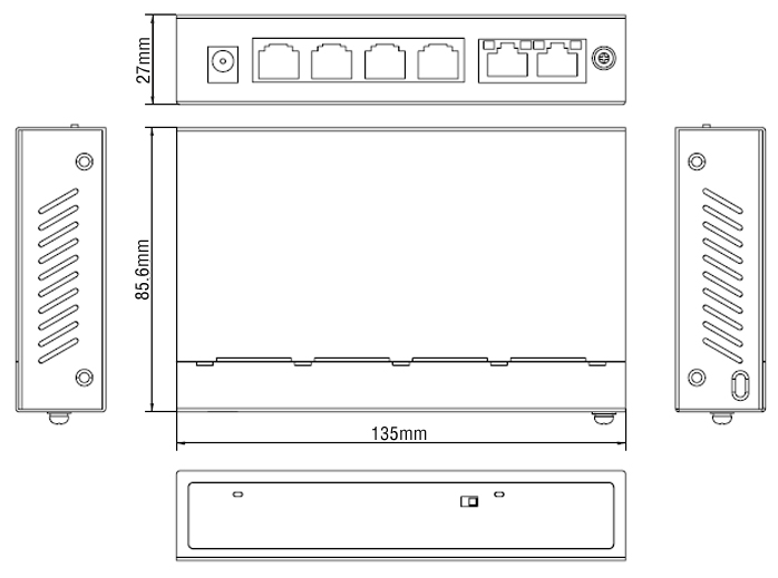 4 ports poe switch